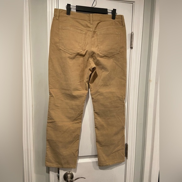 L.L. Bean Size 12P Beanflex Favorite Fit Straight Leg Khaki Corduroy Pants - Picture 5 of 12